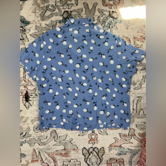 Vintage Innovation Sport Floral Short Sleeved Blouse - Picture 3 of 6